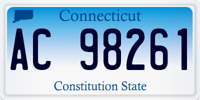 CT license plate AC98261
