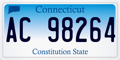 CT license plate AC98264