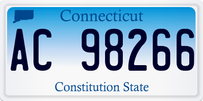CT license plate AC98266