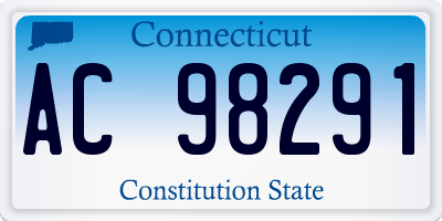 CT license plate AC98291