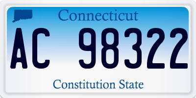 CT license plate AC98322