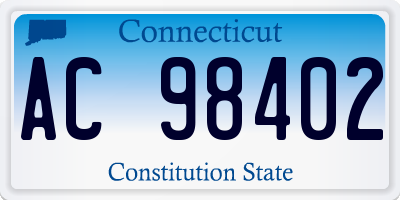 CT license plate AC98402