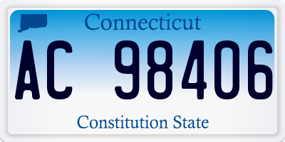 CT license plate AC98406