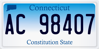 CT license plate AC98407