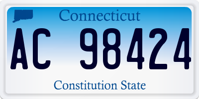 CT license plate AC98424