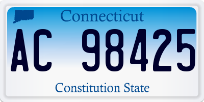 CT license plate AC98425