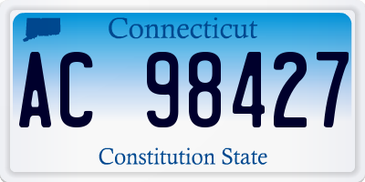CT license plate AC98427