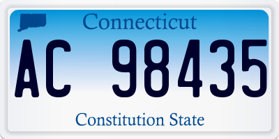CT license plate AC98435