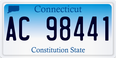 CT license plate AC98441