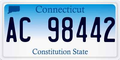 CT license plate AC98442