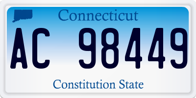 CT license plate AC98449