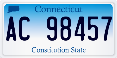 CT license plate AC98457