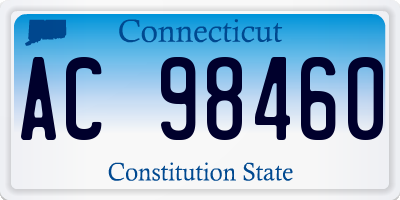 CT license plate AC98460
