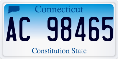 CT license plate AC98465