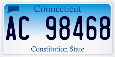 CT license plate AC98468