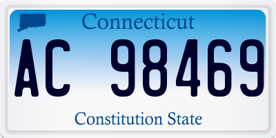 CT license plate AC98469