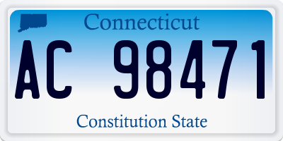 CT license plate AC98471