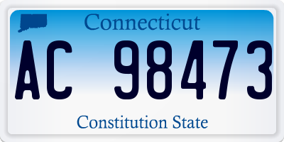CT license plate AC98473