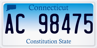 CT license plate AC98475