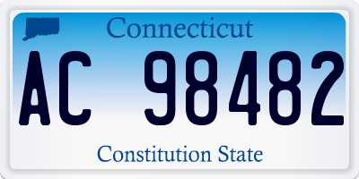 CT license plate AC98482