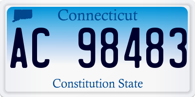 CT license plate AC98483