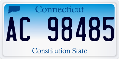 CT license plate AC98485