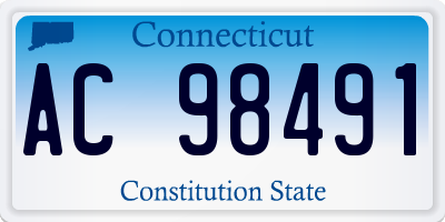 CT license plate AC98491
