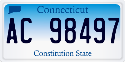 CT license plate AC98497