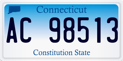CT license plate AC98513
