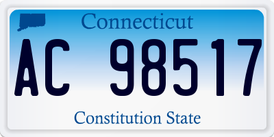 CT license plate AC98517