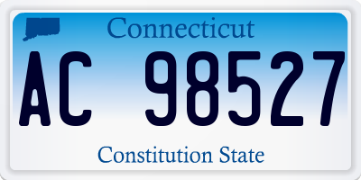 CT license plate AC98527