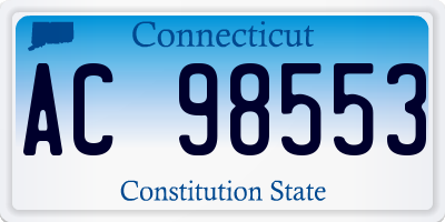 CT license plate AC98553