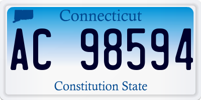 CT license plate AC98594