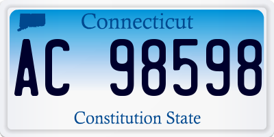 CT license plate AC98598