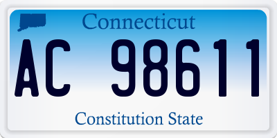 CT license plate AC98611
