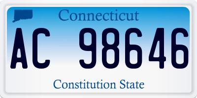 CT license plate AC98646