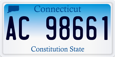 CT license plate AC98661