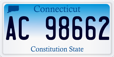 CT license plate AC98662