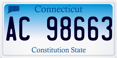 CT license plate AC98663