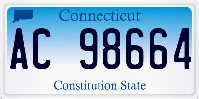 CT license plate AC98664
