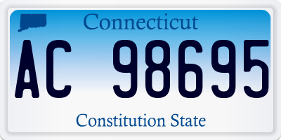 CT license plate AC98695