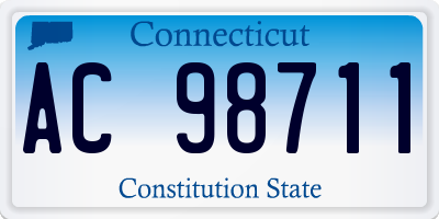 CT license plate AC98711