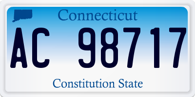 CT license plate AC98717
