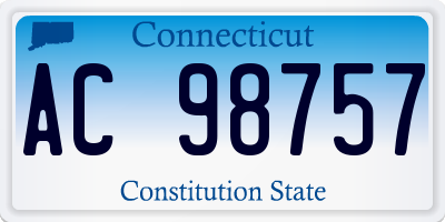 CT license plate AC98757