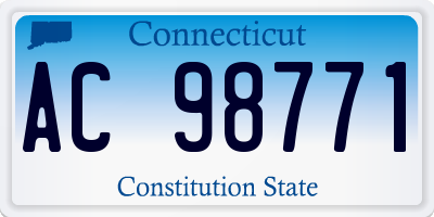 CT license plate AC98771
