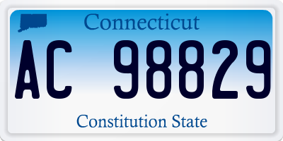 CT license plate AC98829