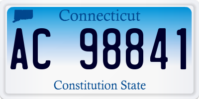 CT license plate AC98841