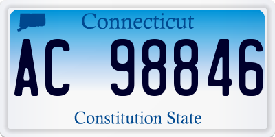 CT license plate AC98846