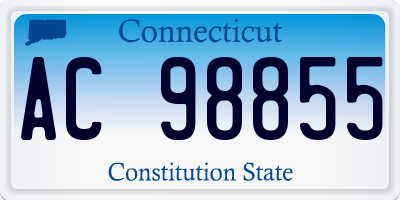 CT license plate AC98855