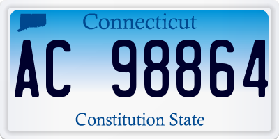 CT license plate AC98864